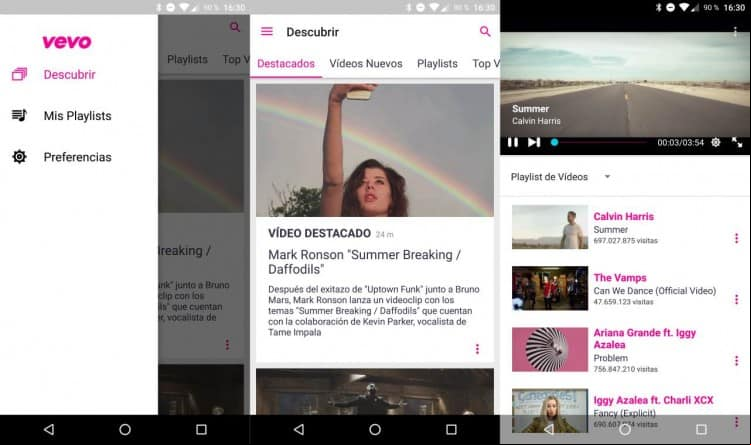 Nuevo aspecto de Vevo