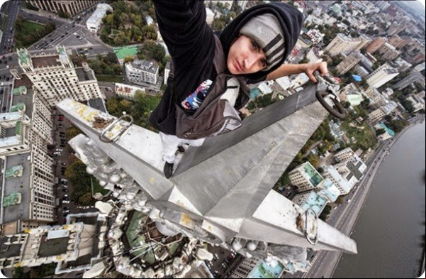selfie arriesgado