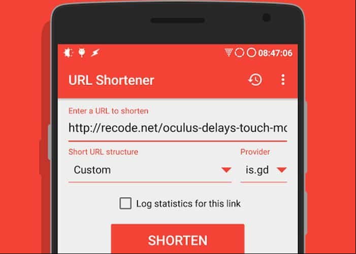 URL shortener para Android
