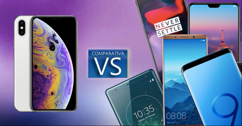 iPhone Xs vs Galaxy S9, Huawei P20 Pro y otras bestias móviles