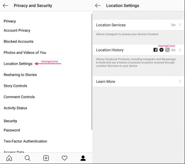 Instagram prueba función que compartiría tu ubicación con Facebook