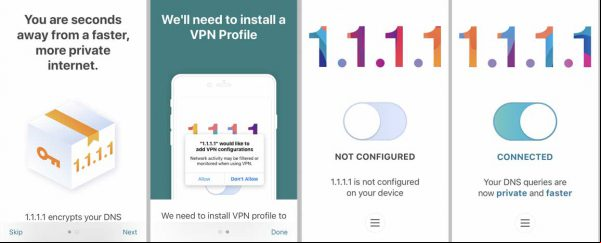 Servicio rápido 1.1.1.1 DNS de Cloudflare ahora disponible en Android