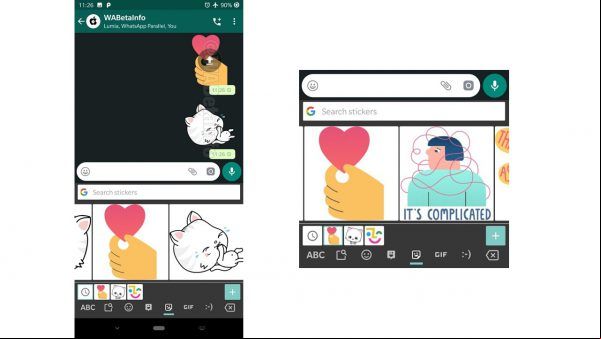 WhatsApp permitirá la integración de Stickers para teclados de terceros