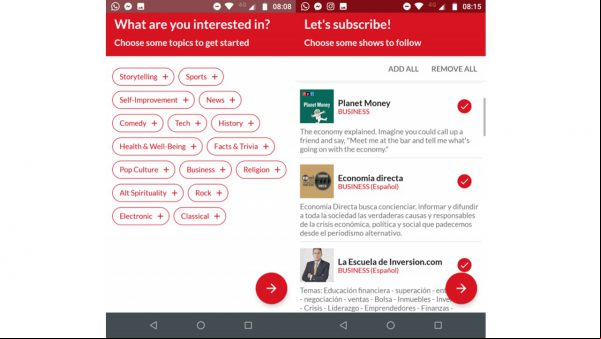8 aplicaciones de podcast para Android que debes conocer