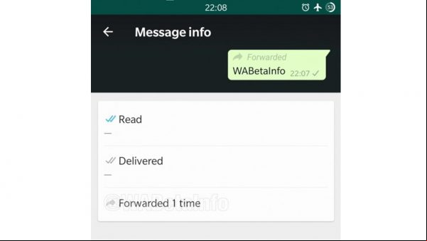 WhatsApp para Android permitirá saber cuántas veces se ha reenviado un mensaje