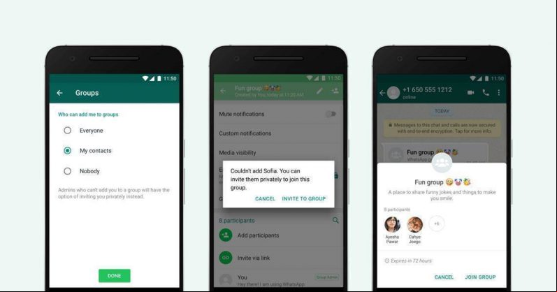 WhatsApp ahora te permite evitar que las personas te agreguen a sus grupos