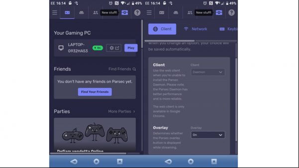 Cómo jugar juegos de PC en móviles Android usando Parsec