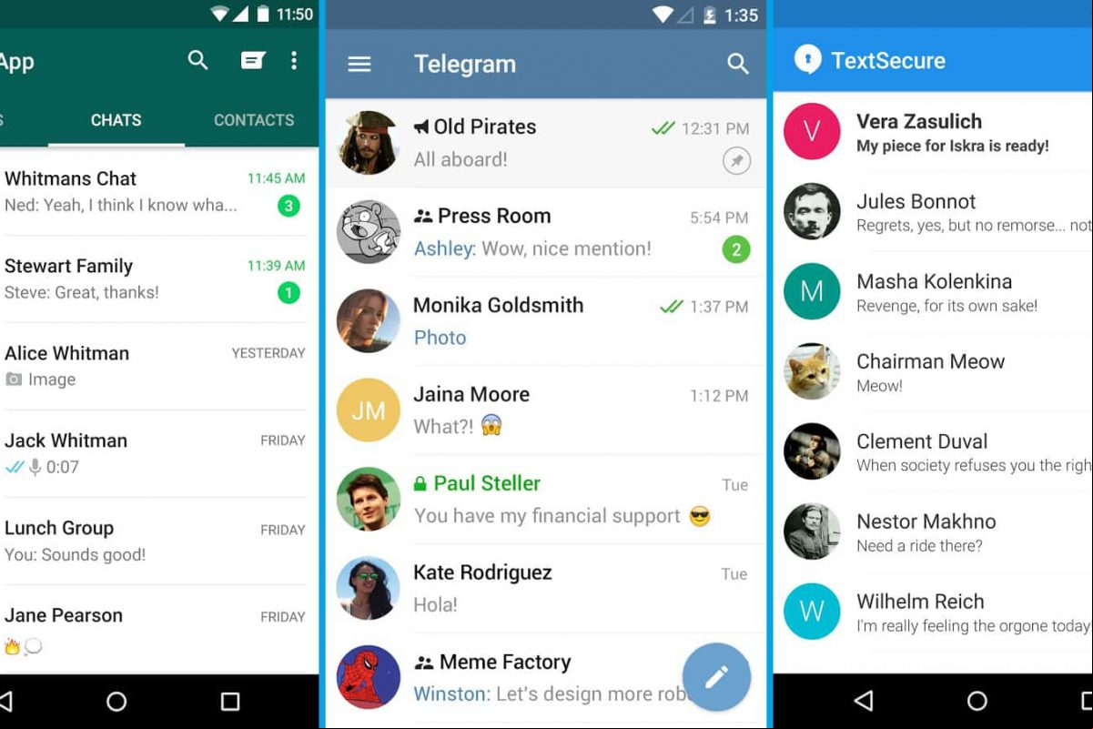WhatsApp vs Telegram vs Signal: ¿cuál chat elegir?