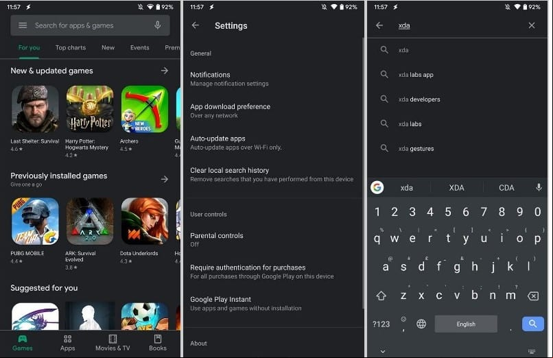 Tema oscuro de Play Store finalmente es una realidad
