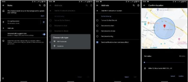 Función "Reglas" de Android 10 se implementa en algunos Pixel