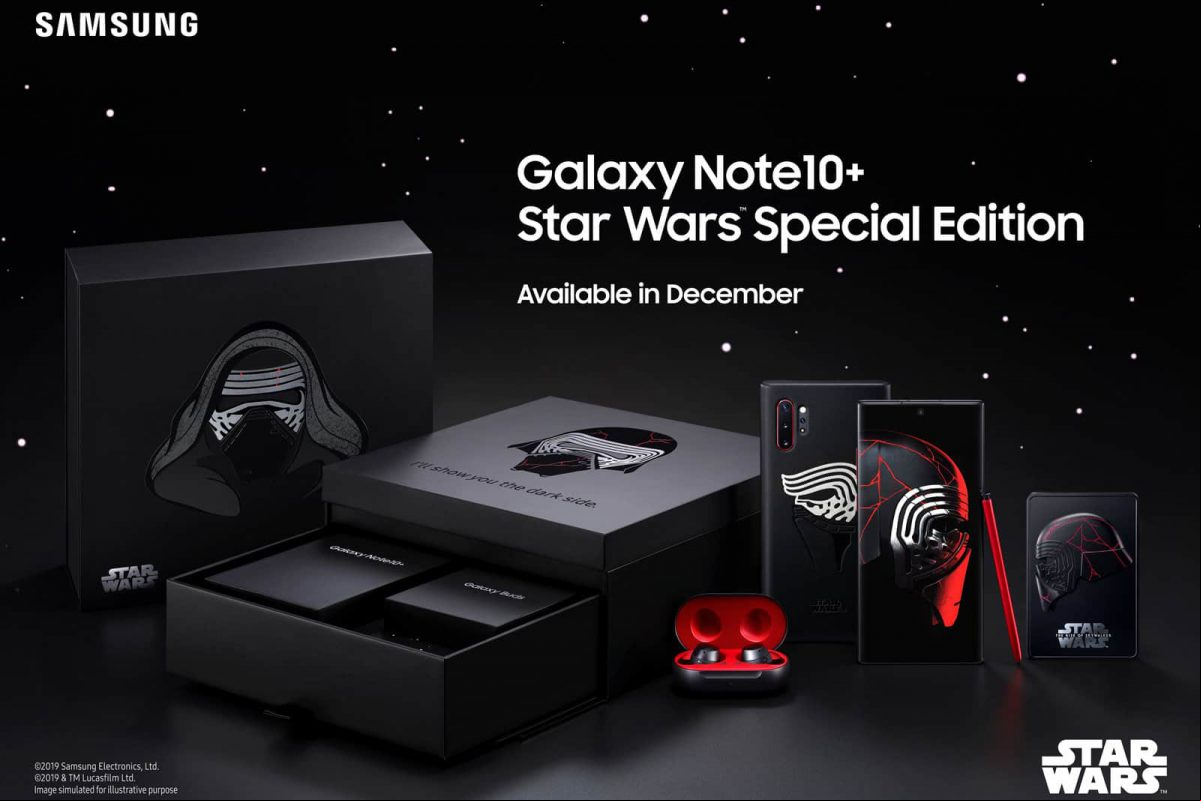 Samsung hizo un Galaxy Note 10+ 'Star Wars' para los fanáticos de Kylo Ren