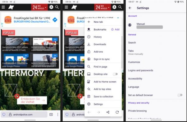 Firefox 89 Android