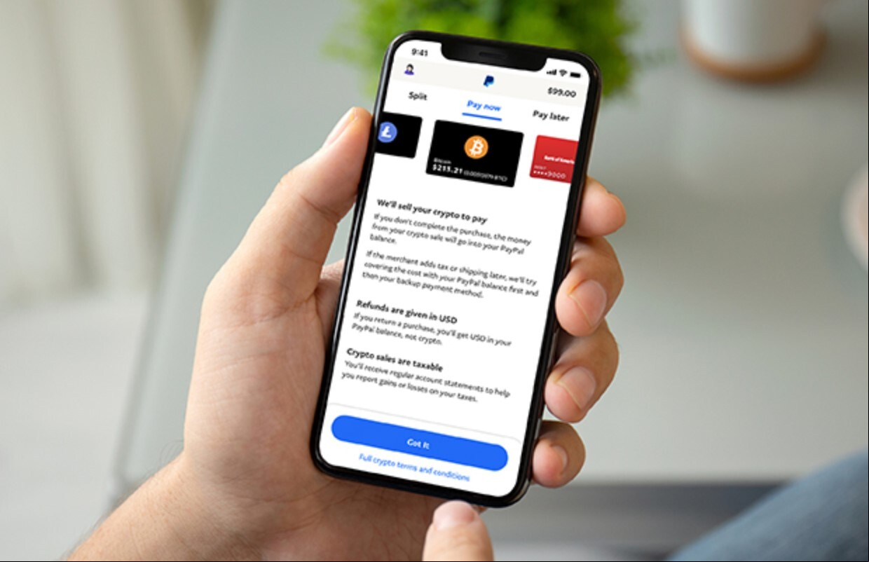 PayPal aumenta límite compra criptomonedas