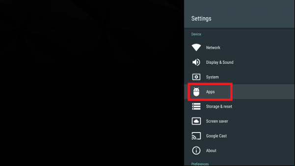 Cómo acceder a aplicaciones de carga lateral en Android TV